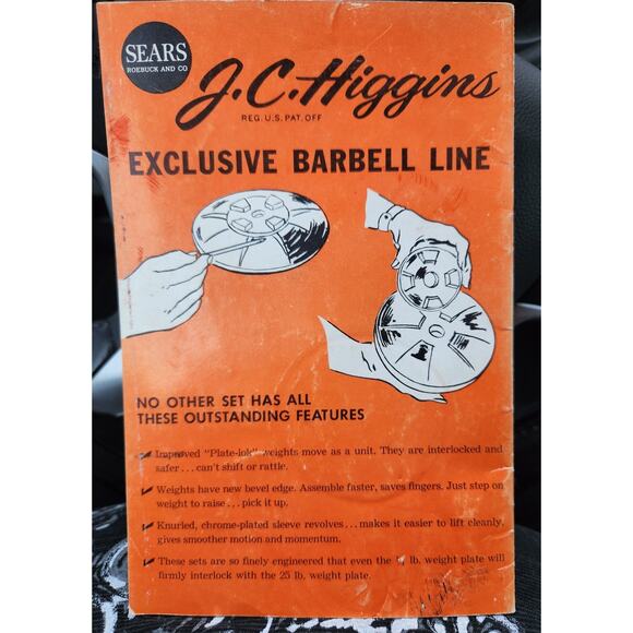 Sears Roebuck & Co.  Barbell and Dumbells Routines Vintage Ted Williams - Picture 2 of 4
